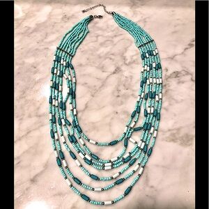 Beaded Multi Strand Necklace